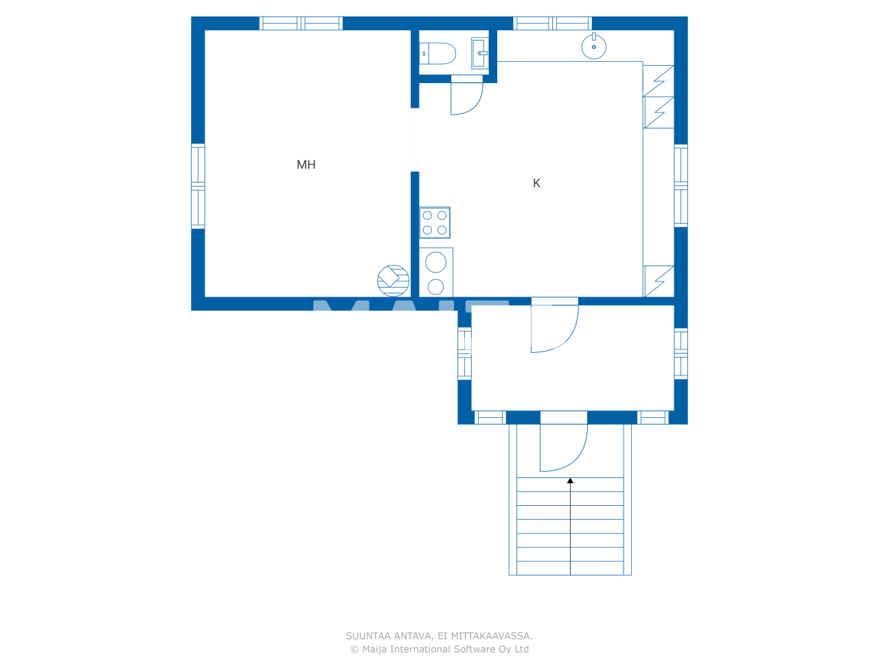 Maison à Hamina, Finlande, 45 m² - image 1