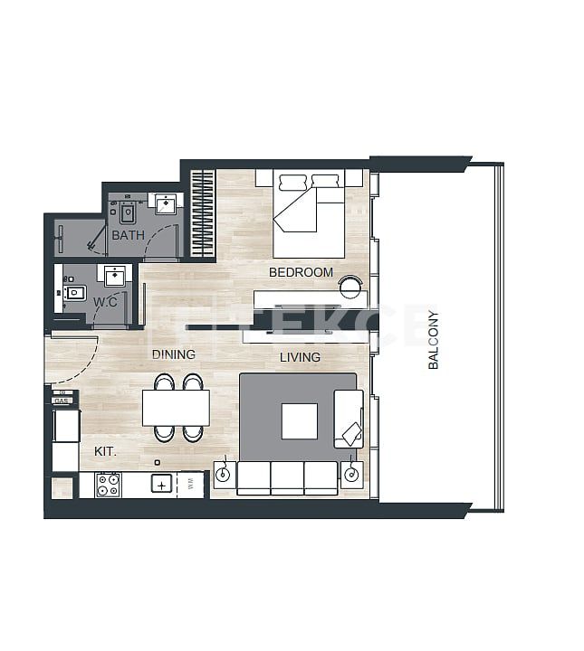 Apartamento Al Jaddaf, EAU, 35 m² - imagen 11
