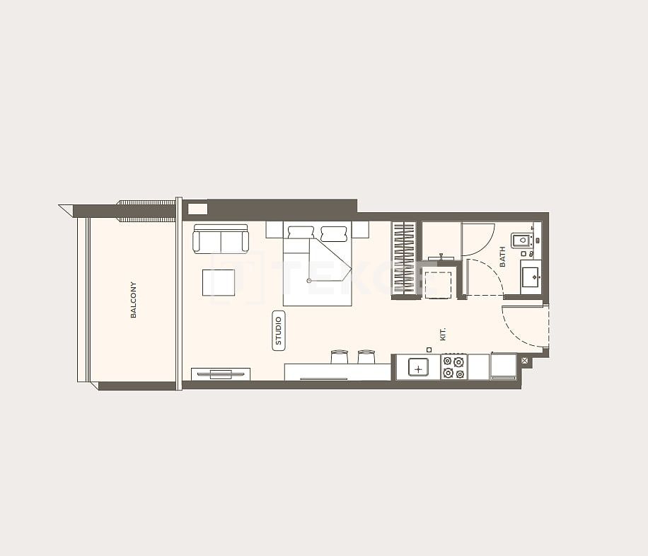 Appartamenti Al Jaddaf, EAU, 117 m² - foto 15