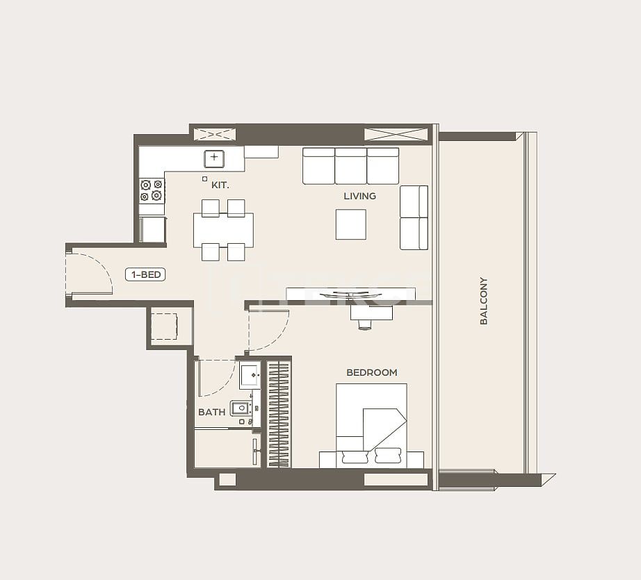 Appartamenti Al Jaddaf, EAU, 117 m² - foto 16