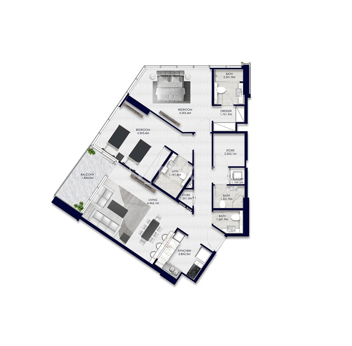 Penthouse Yas Island, EAU, 248 m² - image 11