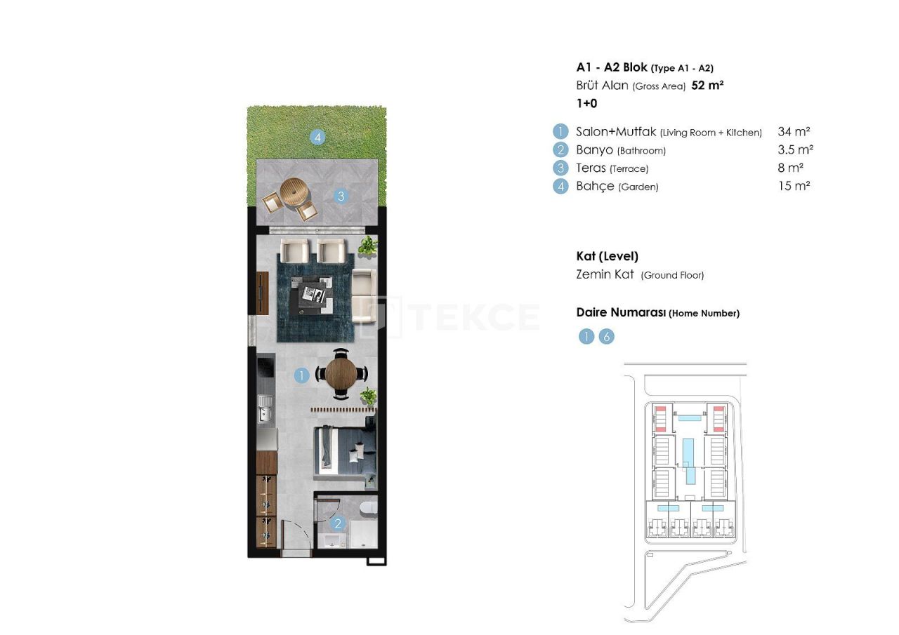 Apartamento en Kyrenia, Chipre, 65 m² - imagen 18