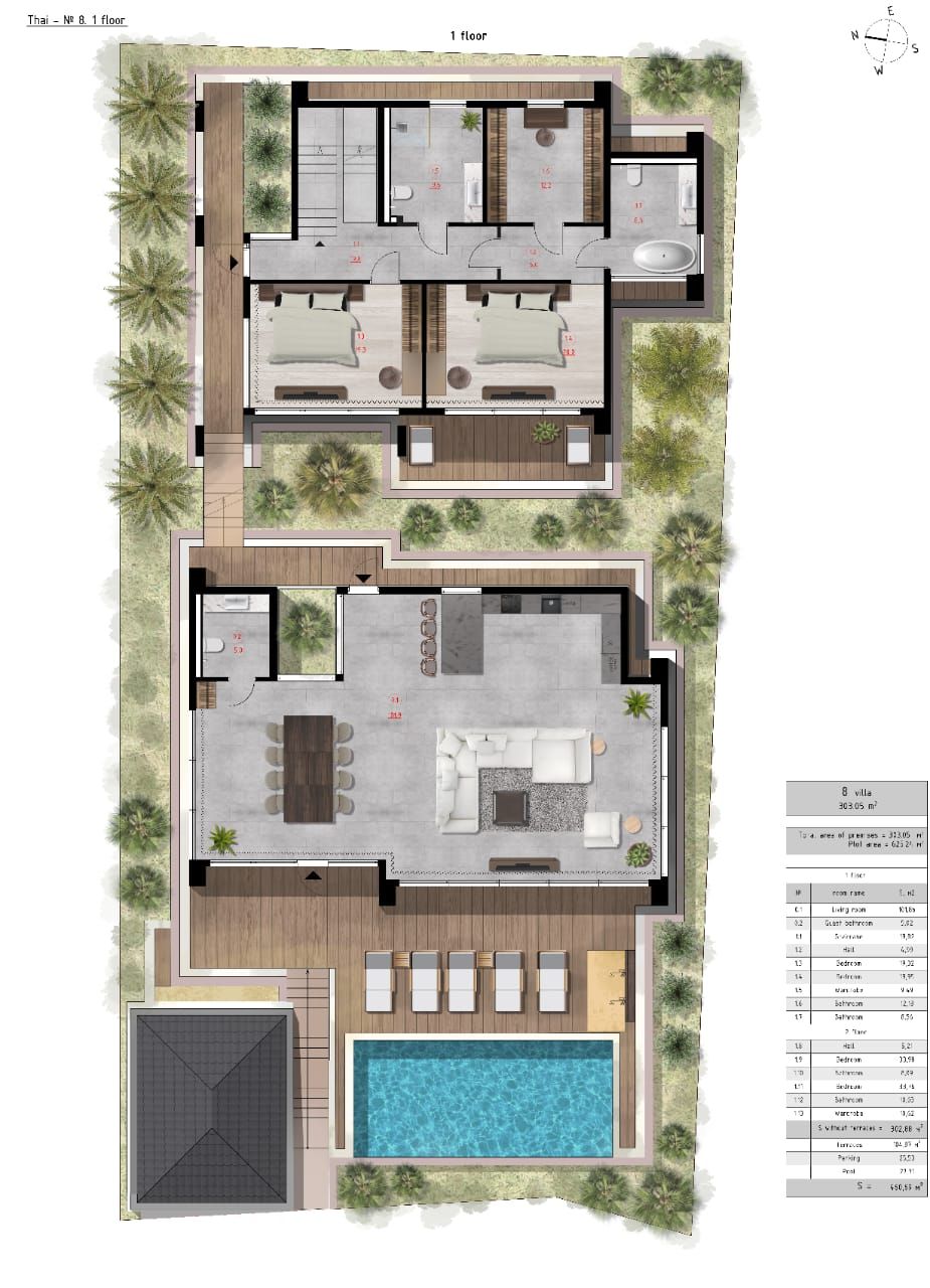 Villa en Ko Pha Ngan, Tailandia, 460 m² - imagen 2