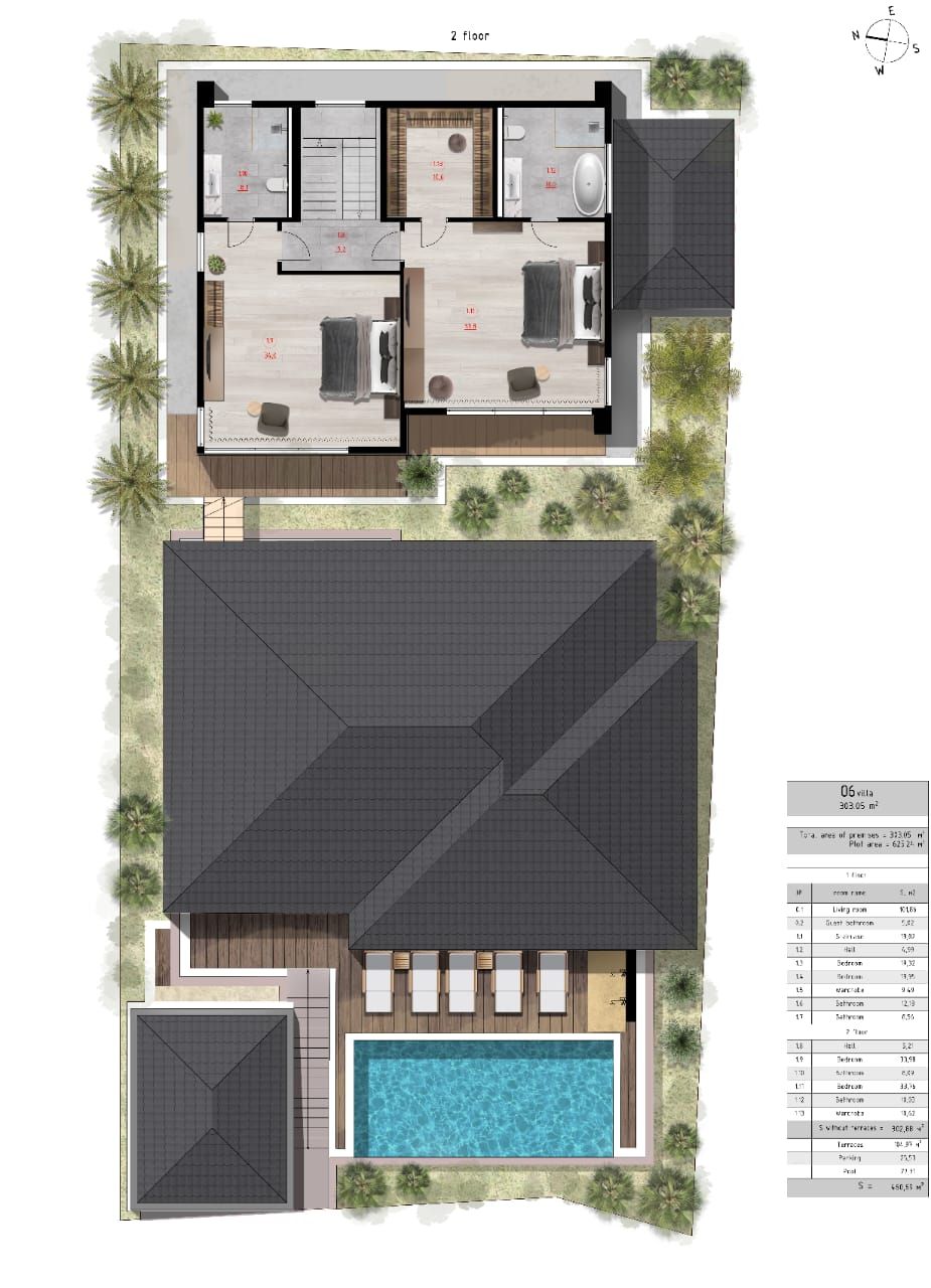 Villa en Ko Pha Ngan, Tailandia, 460 m² - imagen 3