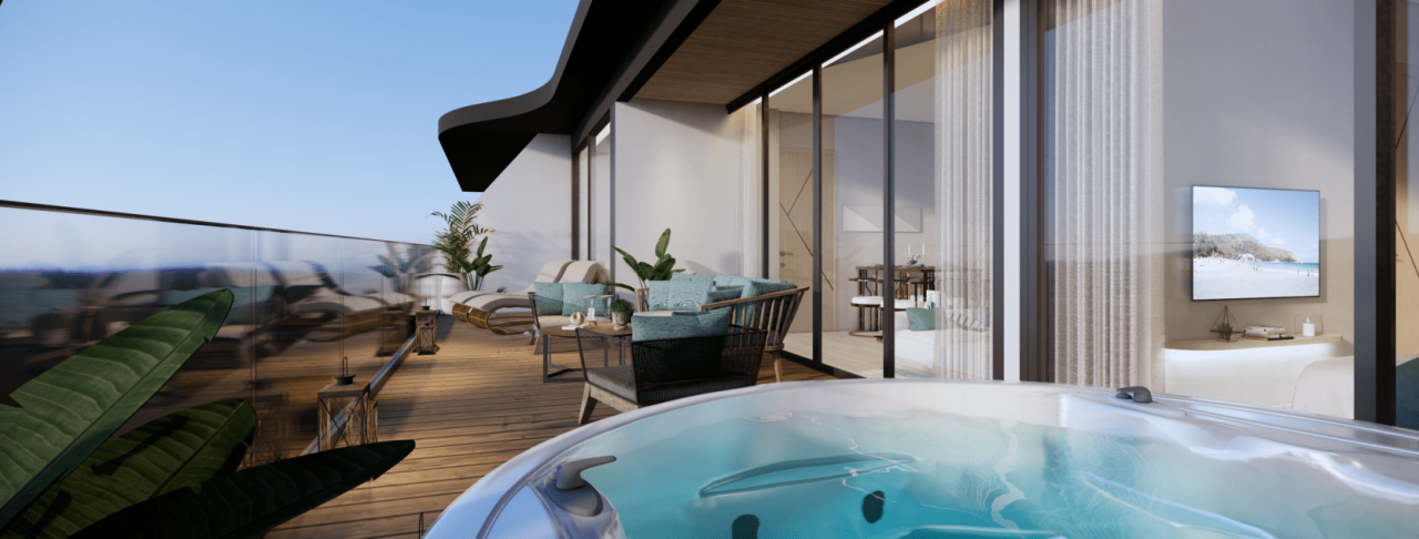 Attico sulla spiaggia di Nai Harn, Thailandia, 70.58 m² - foto 13