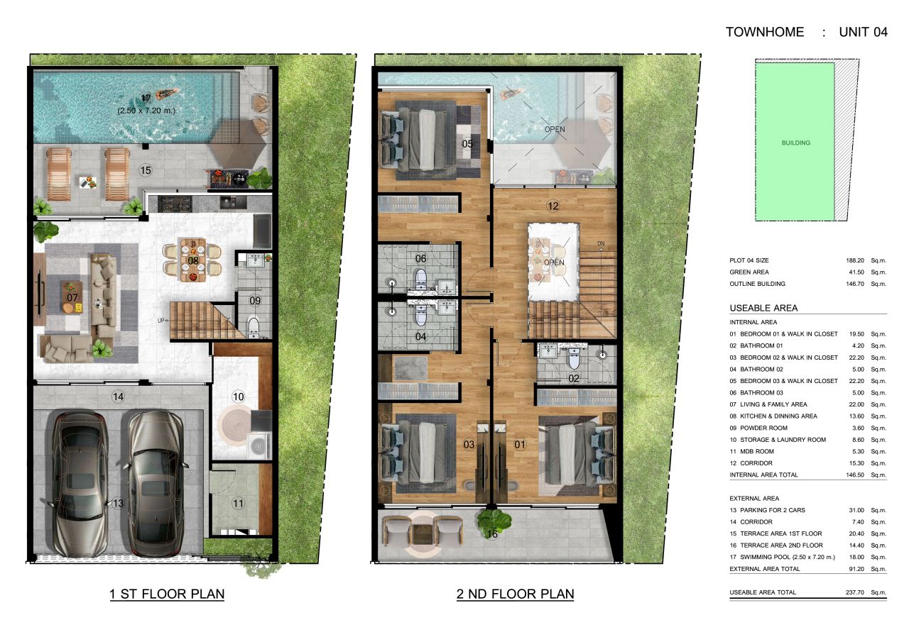 Maison urbaine à Nai Harn, Thaïlande, 237.7 m² - image 14