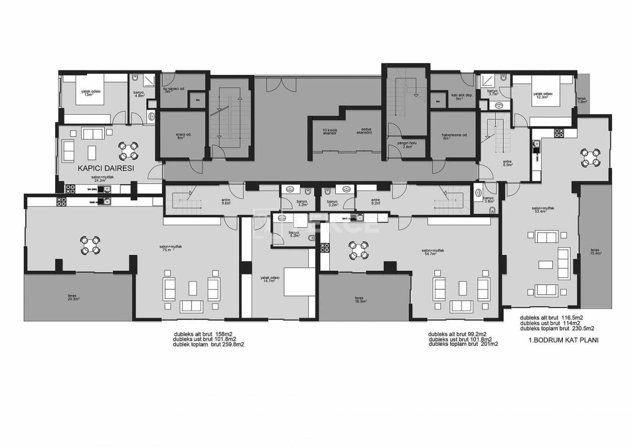 Appartamenti a Alanya, Turchia, 65 m² - foto 19