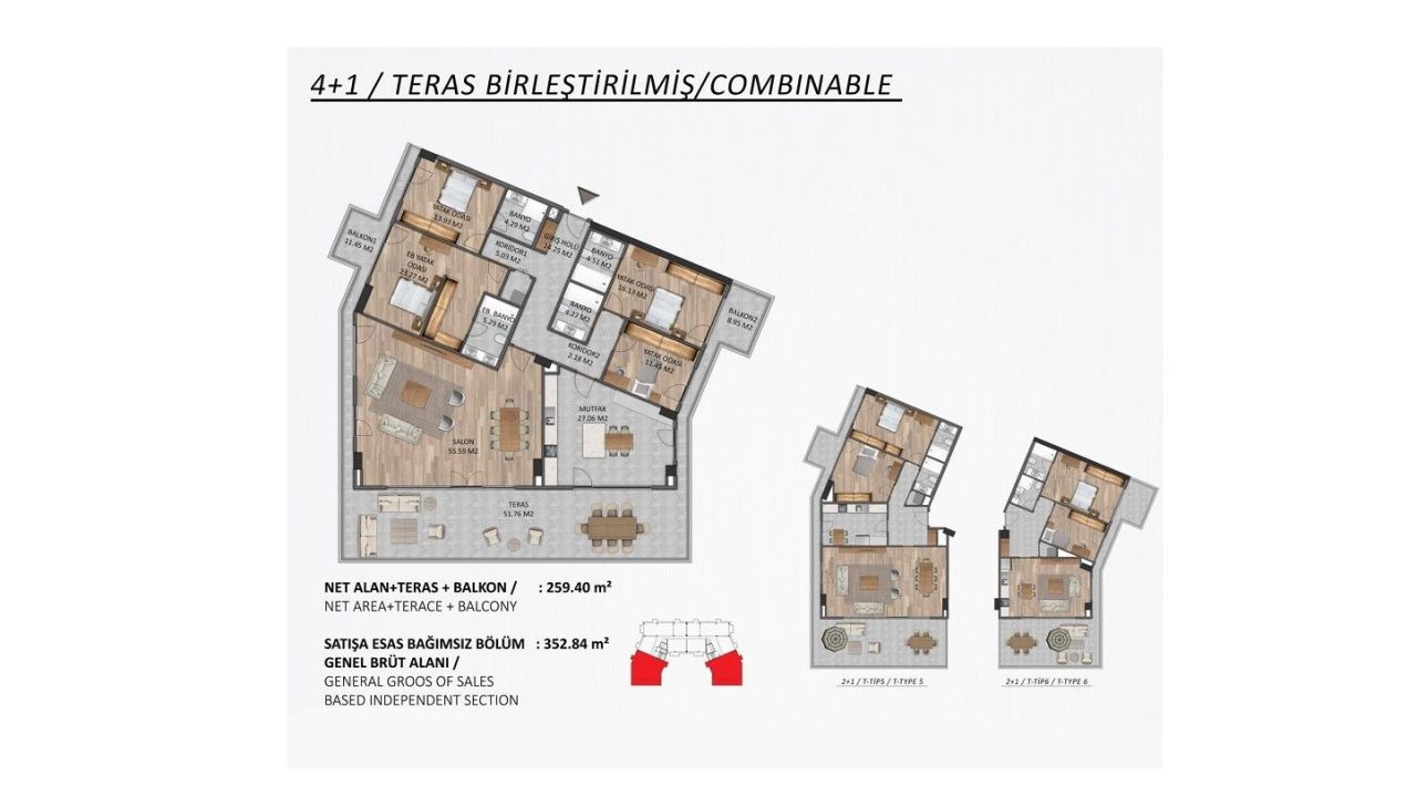 Appartement à Istanbul, Turquie, 60 m² - image 18