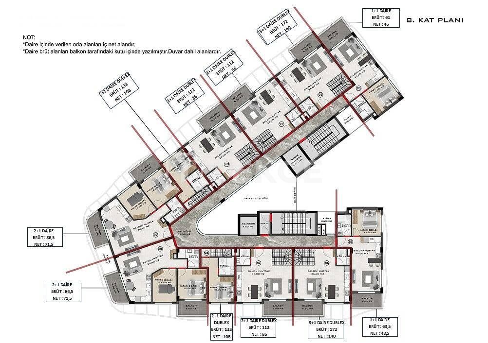 Apartamento en Alanya, Turquia, 60 m² - imagen 12