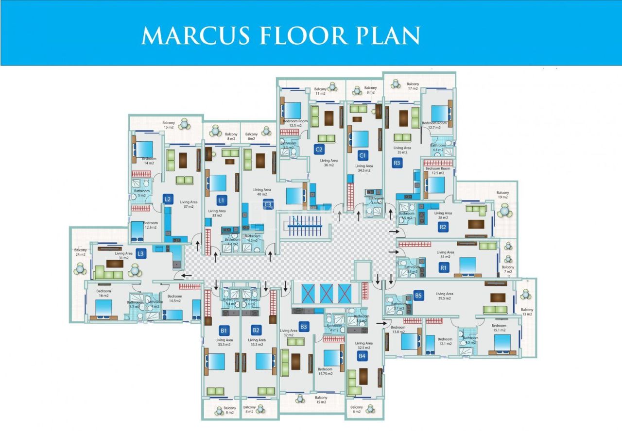 Apartamento en İskele, Chipre, 65 m² - imagen 14