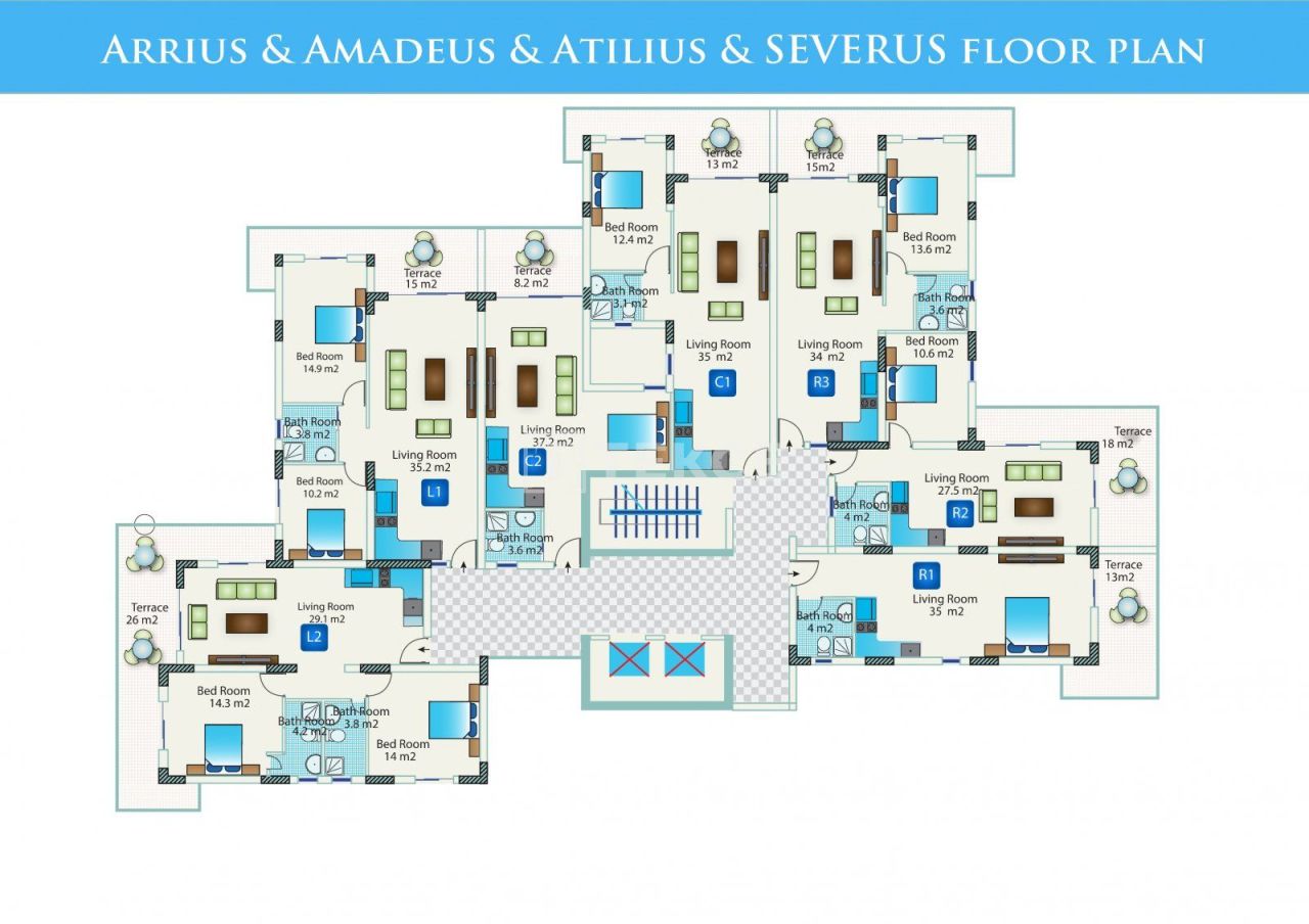 Attico a İskele, Cipro, 198 m² - foto 15