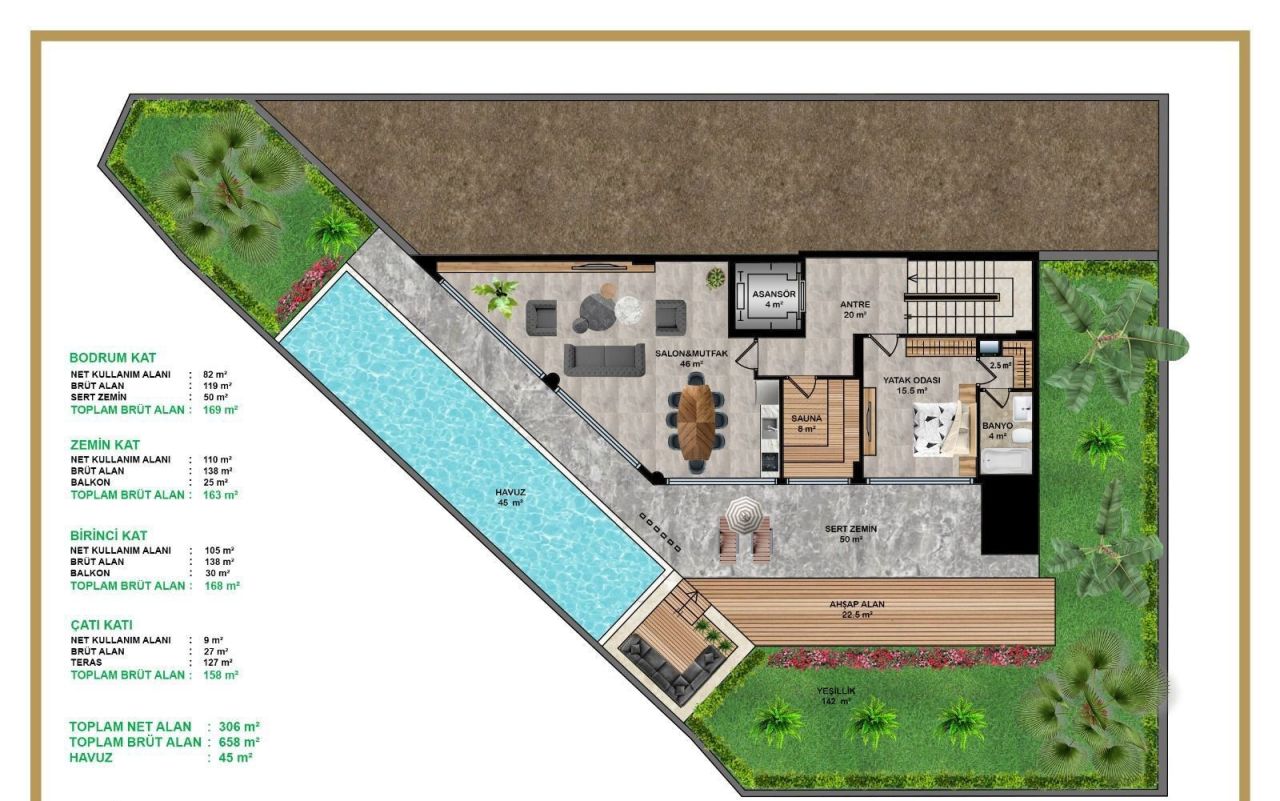 Villa à Alanya, Turquie, 358 m² - image 16