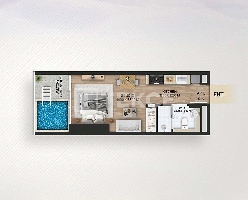 Appartamenti Liwan, EAU, 70 m² - foto 8