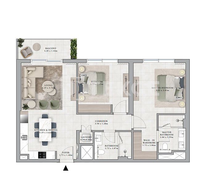 Apartamento en Dubái, EAU, 144 m² - imagen 9