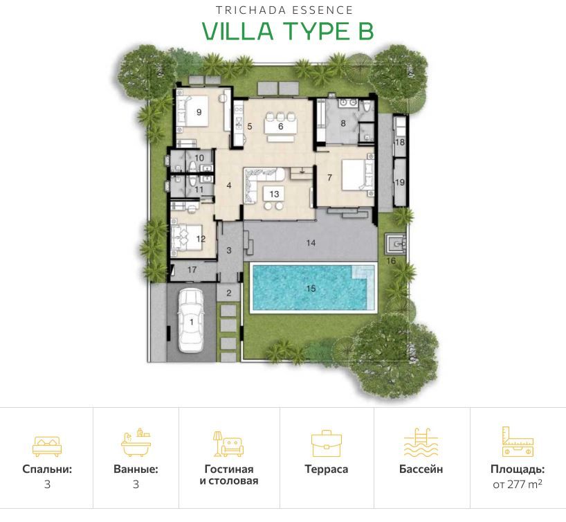 Villa en la isla de Phuket, Tailandia, 277 m² - imagen 2