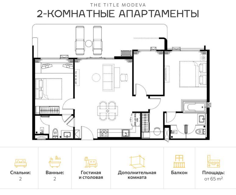 Apartamento en la isla de Phuket, Tailandia, 65 m² - imagen 2