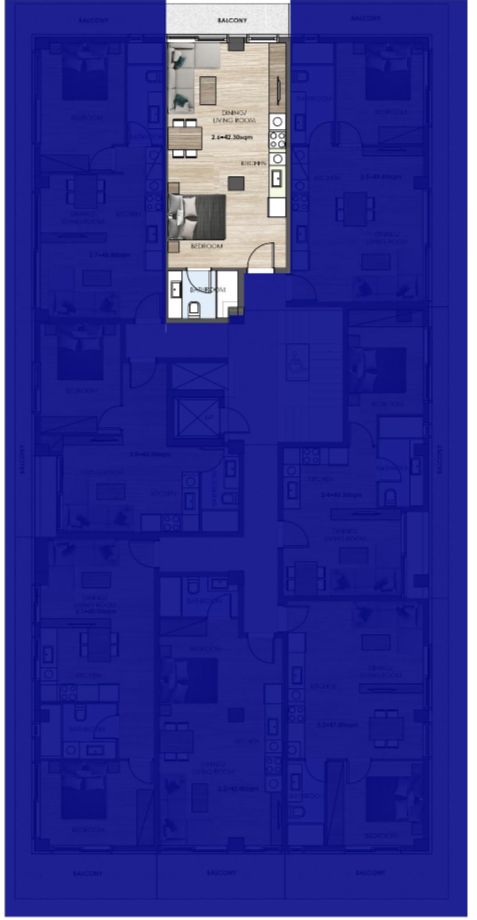 Apartment in Argyroupoli, Griechenland, 46.3 m² - Foto 5