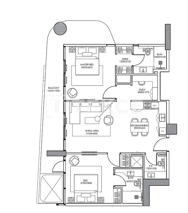 Apartamento en Dubái, EAU, 129 m² - imagen 15