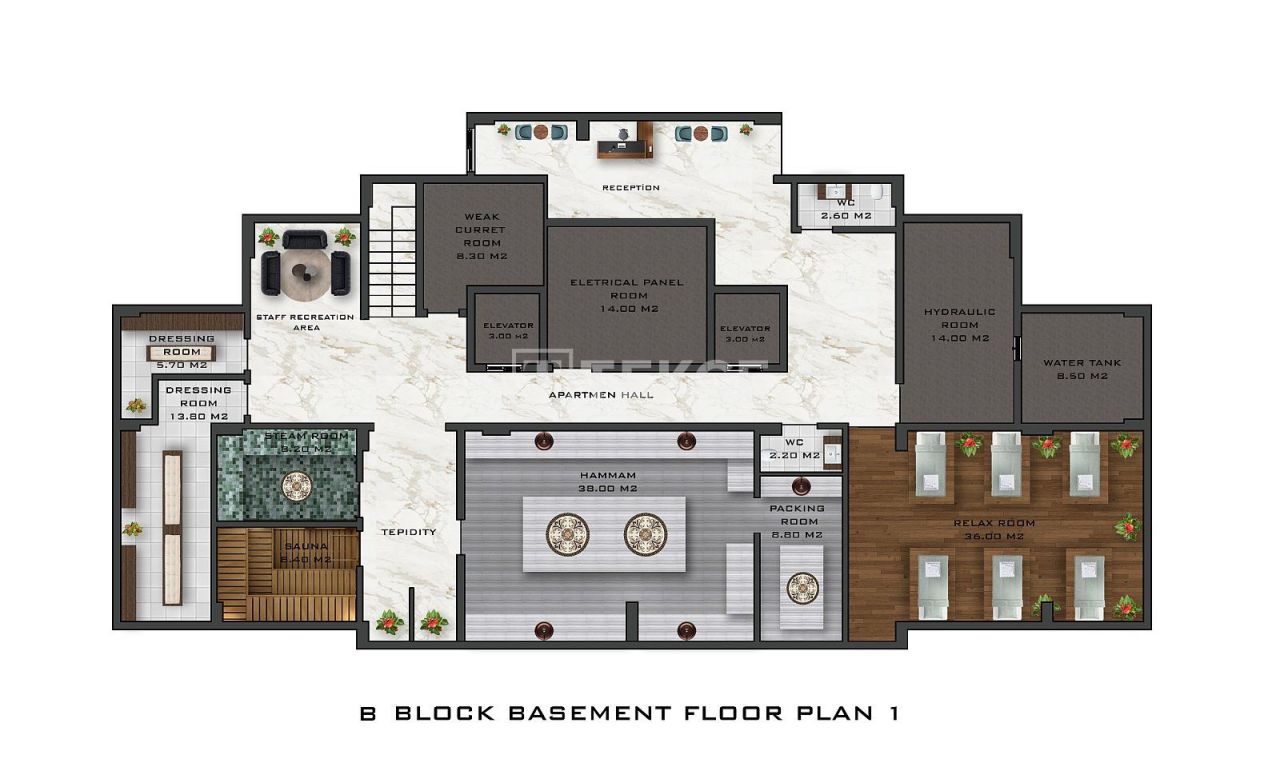 Penthouse in Alanya, Türkei, 125 m² - Foto 19