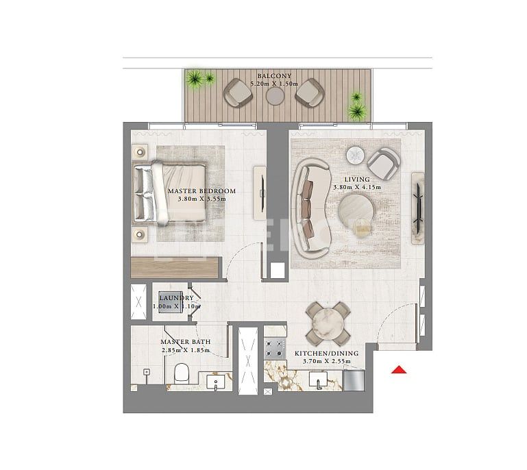 Apartamento en Dubái, EAU, 128 m² - imagen 9