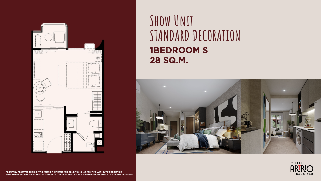 Appartamenti sulla spiaggia di Bang Tao, Thailandia, 28 m² - foto 13