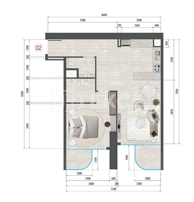 Apartment in Dubai, VAE, 70 m² - Foto 11