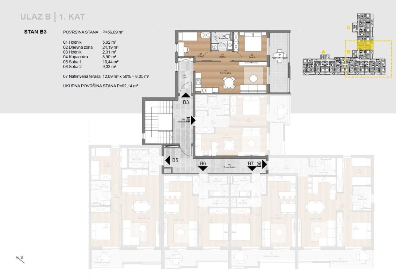 Appartement à Labin, Croatie, 62.14 m² - image 5