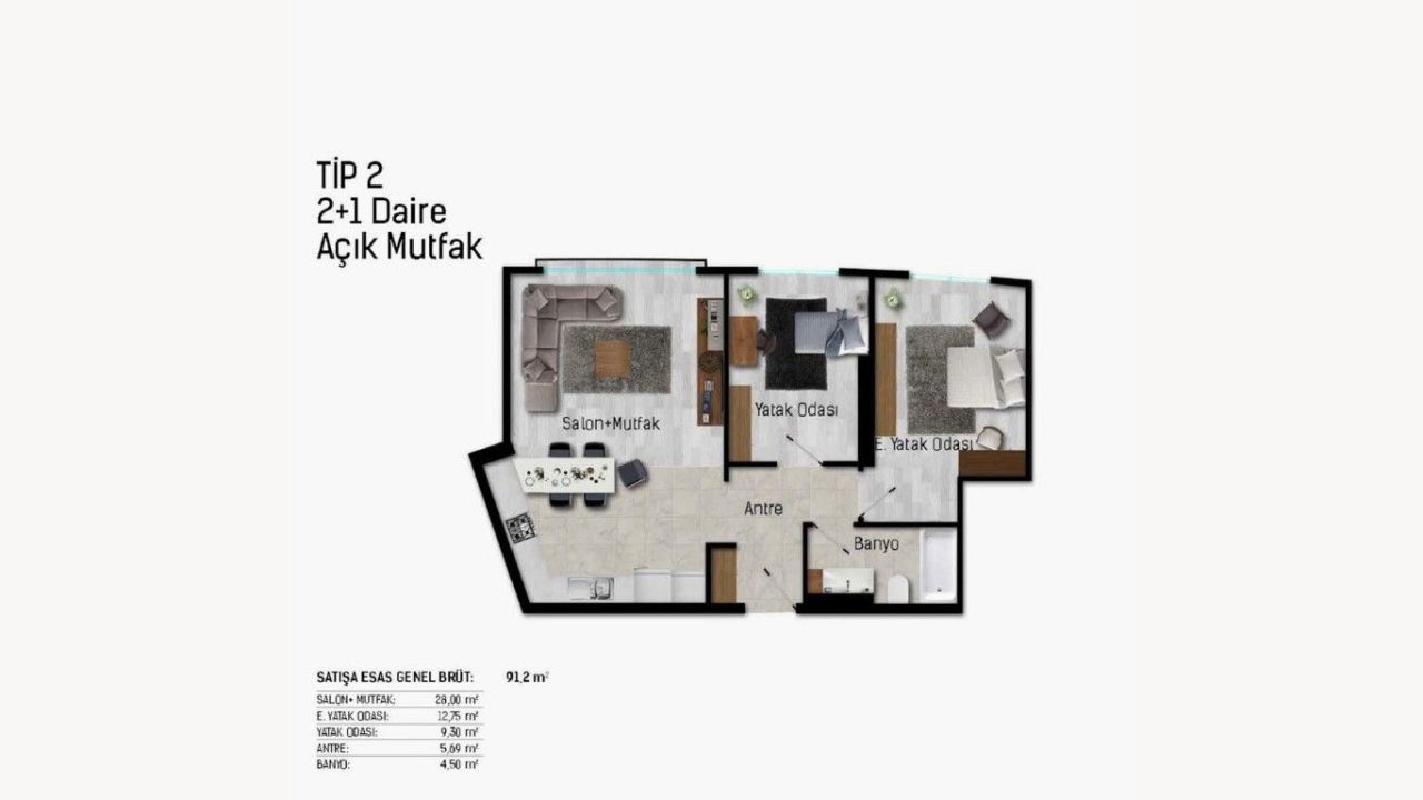 Appartamento ad Ataşehir, Turchia, 92 m² - foto 18