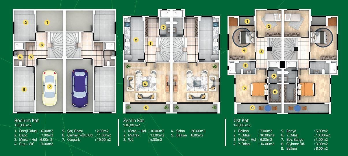 Villa in Istanbul, Türkei, 212 m² - Foto 6