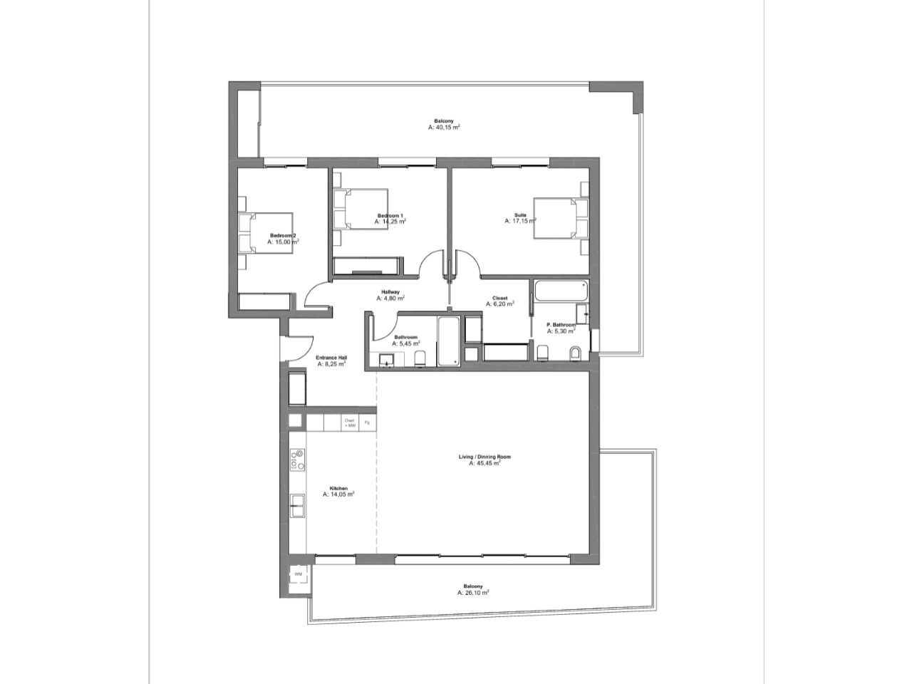 Appartamenti a Portimao, Portogallo, 159 m² - foto 12