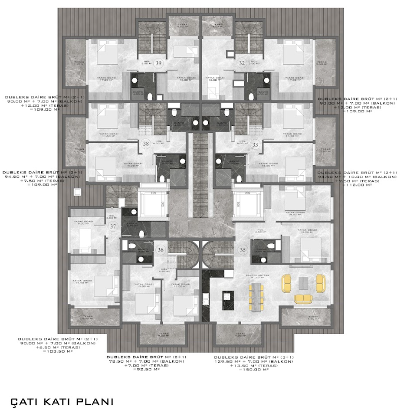 Appartamento a Kestel, Turchia, 47 m² - foto 16