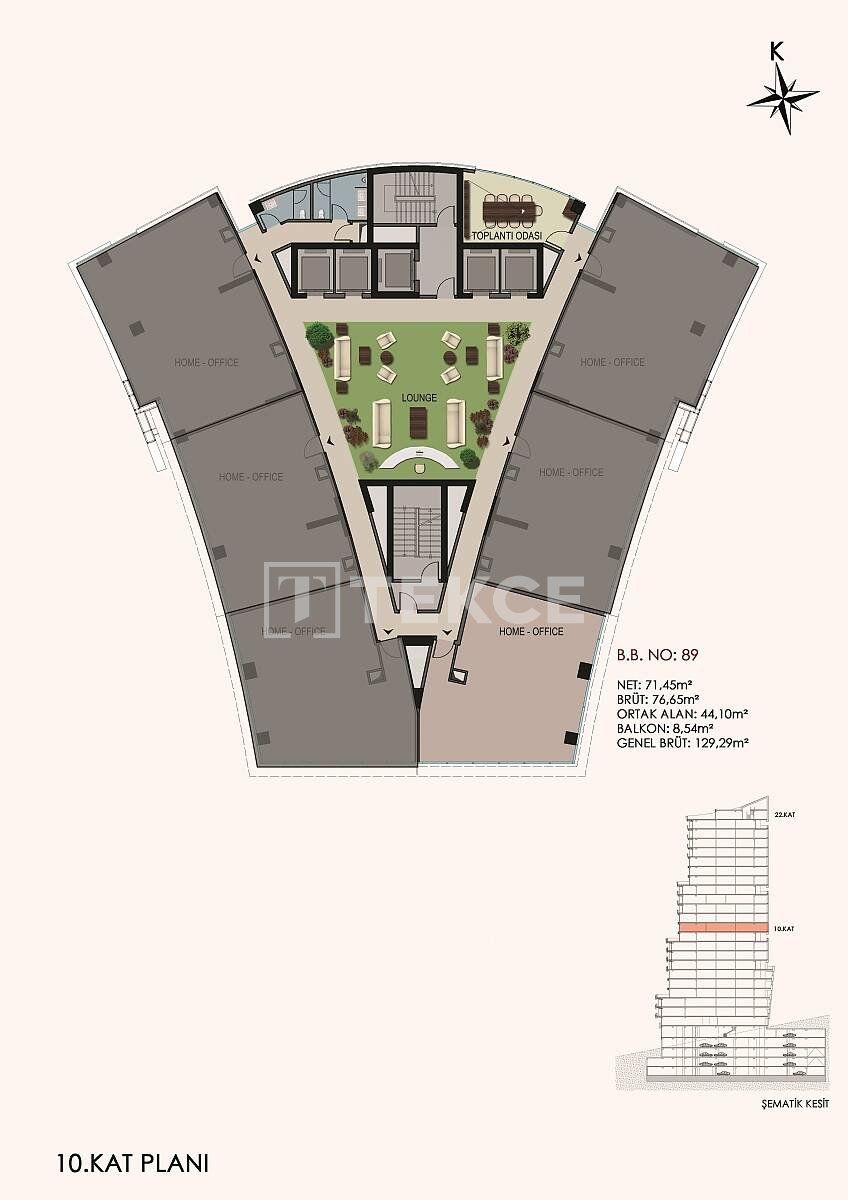 Apartment in Istanbul, Turkey, 81 m² - picture 11