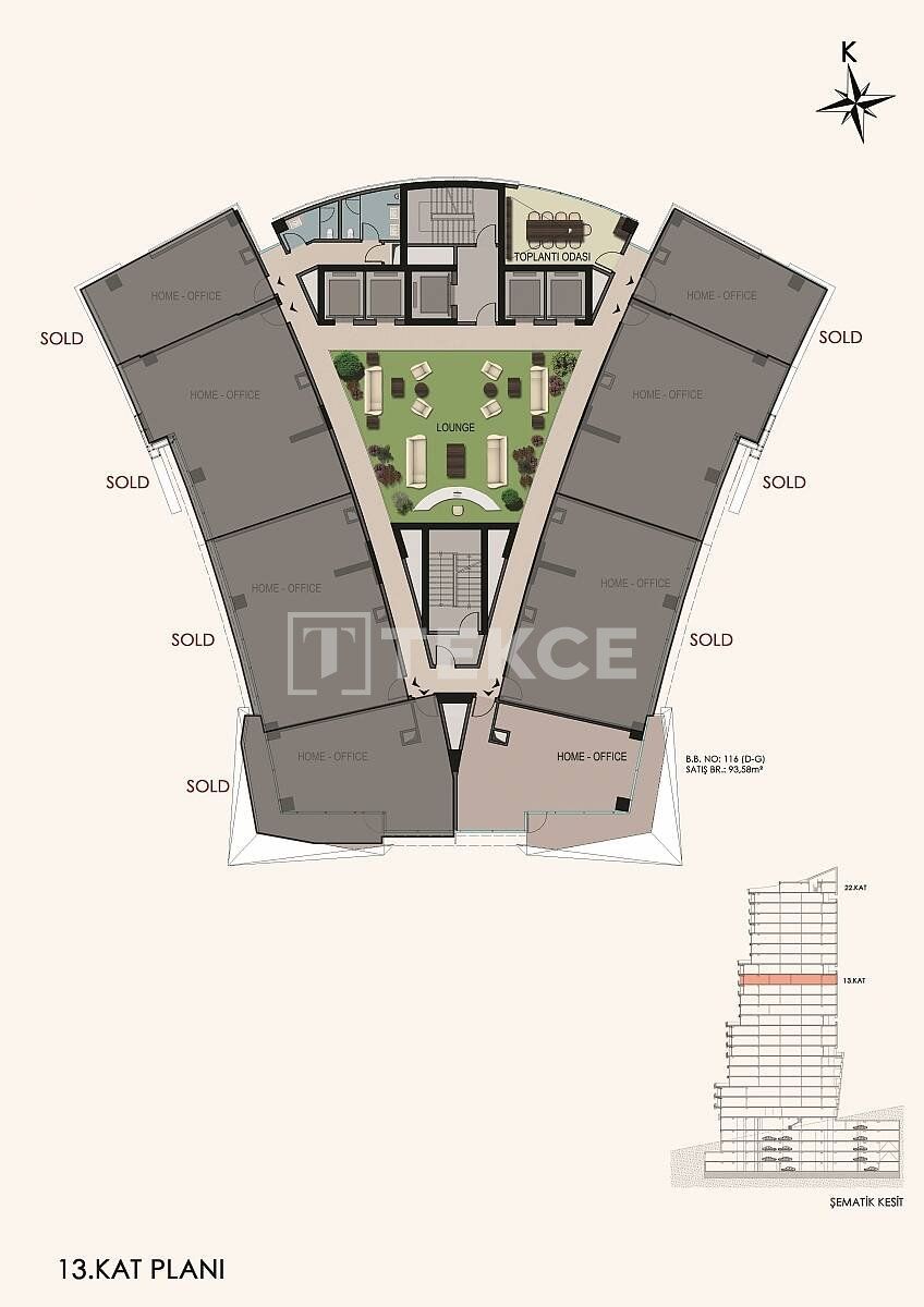 Apartment in Istanbul, Turkey, 81 m² - picture 13