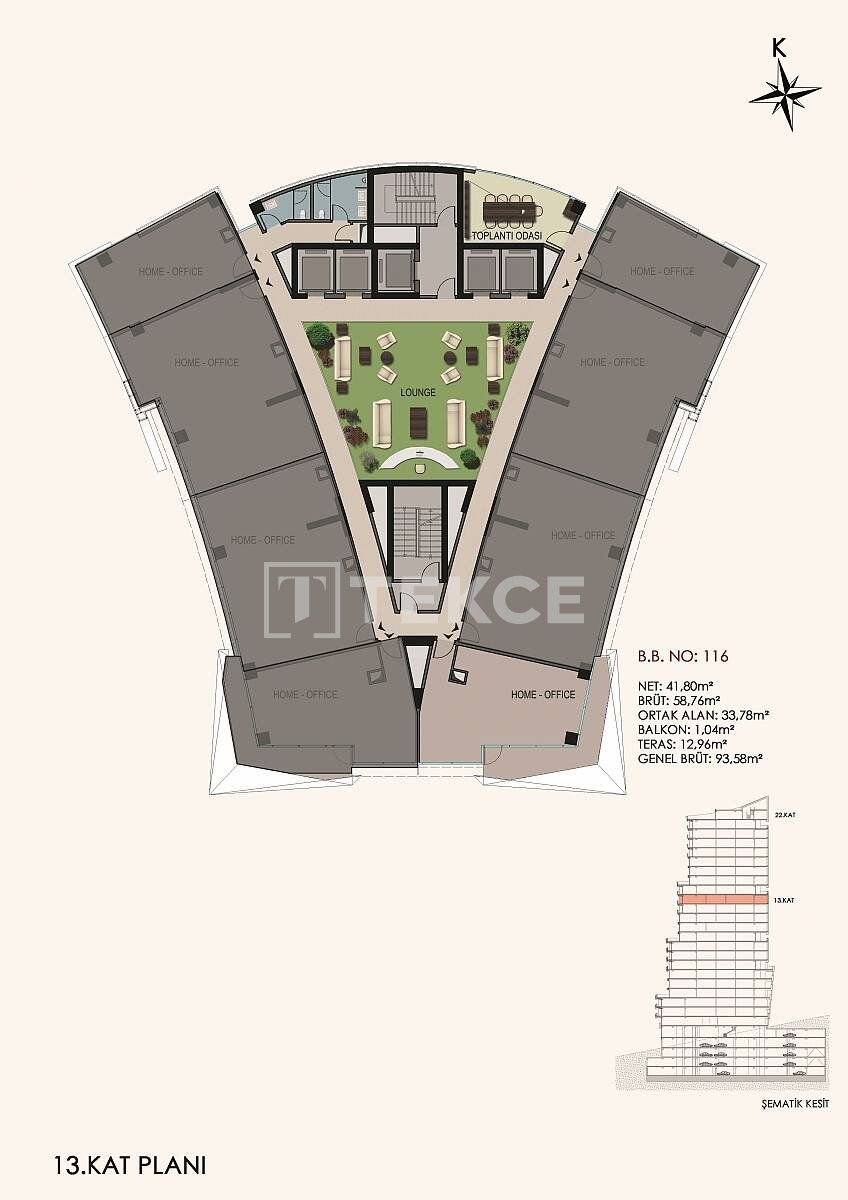 Apartment in Istanbul, Turkey, 81 m² - picture 14
