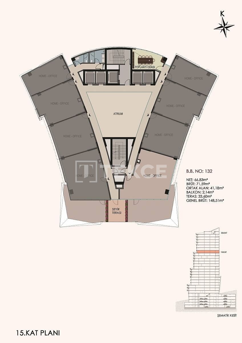 Apartment in Istanbul, Turkey, 130 m² - picture 15