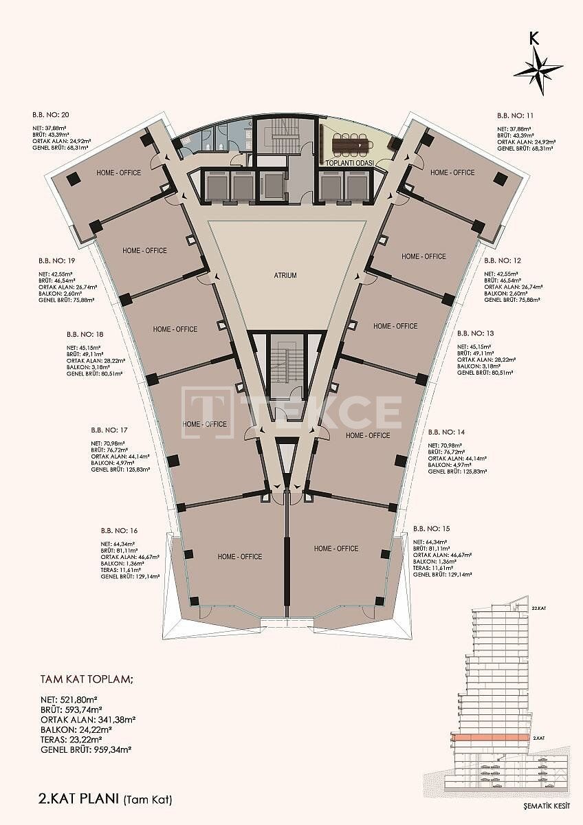 Apartment in Istanbul, Turkey, 81 m² - picture 18