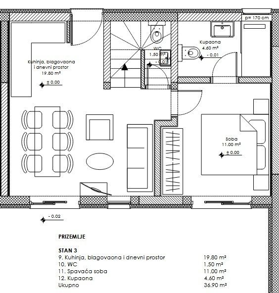 Piso en Premantura, Croacia, 80 m² - imagen 1