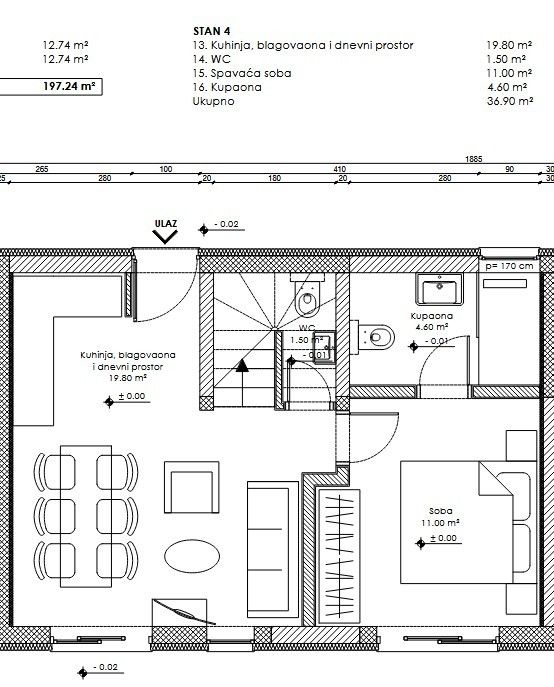 Piso en Premantura, Croacia, 80 m² - imagen 1