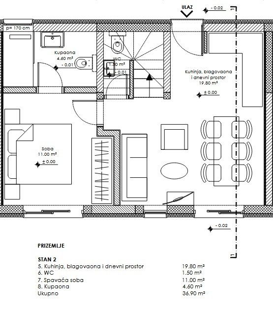 Piso en Premantura, Croacia, 80 m² - imagen 1