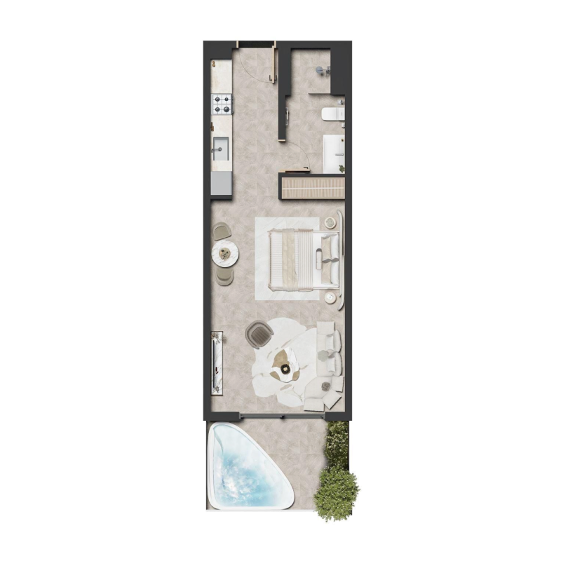 Apartment in Dubai, VAE, 40 m² - Foto 5