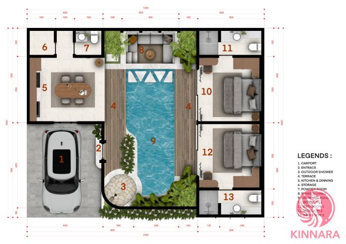 Villa Bali, Indonesien, 150 m² - Foto 12
