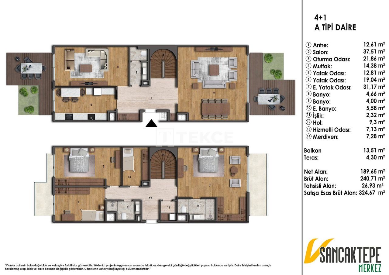 Appartamenti a Istanbul, Turchia, 124 m² - foto 15