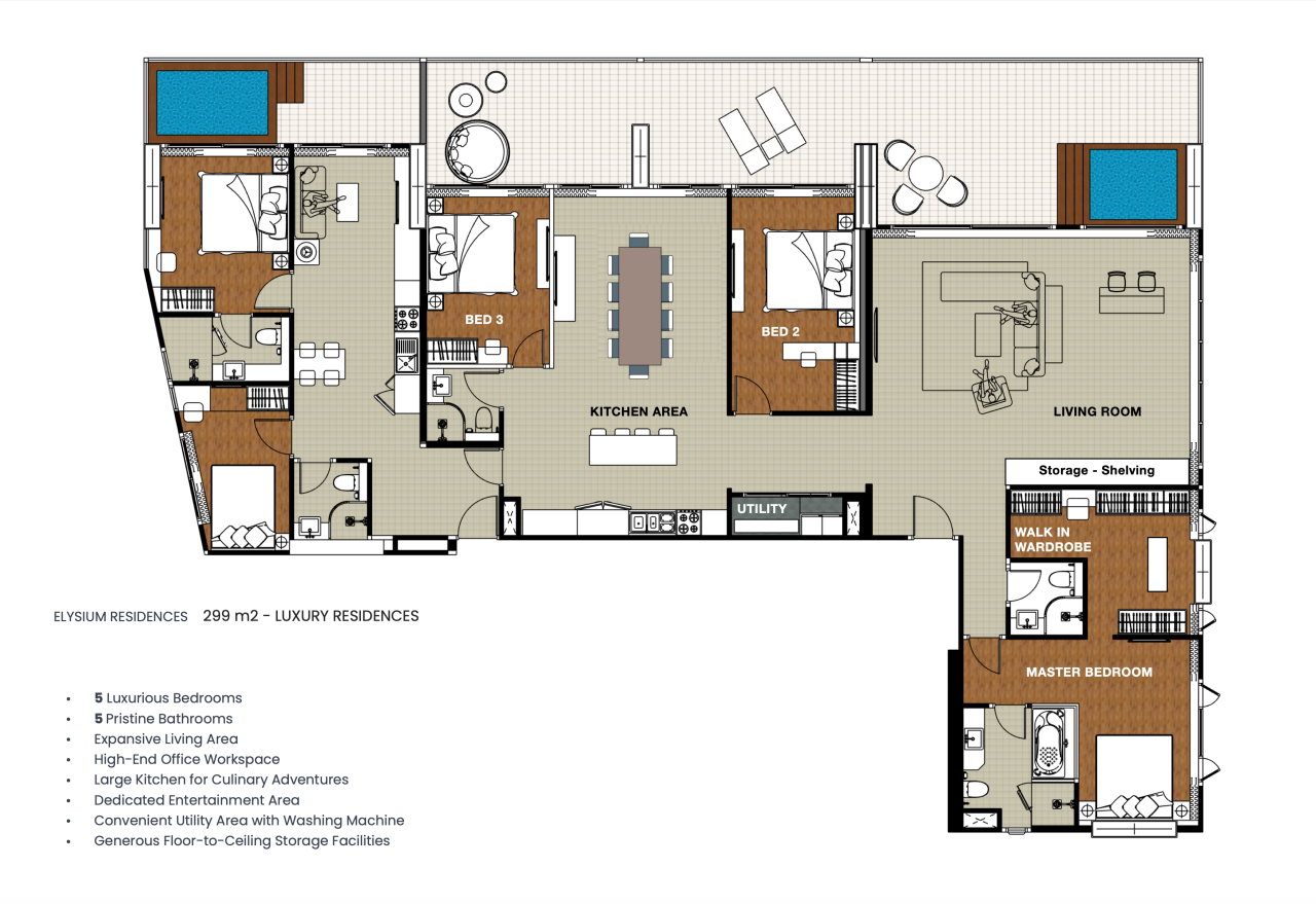 Apartamento en Pattaya, Tailandia, 300 m² - imagen 18