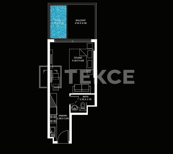 Apartment in Dubai, UAE, 69 m² - picture 16