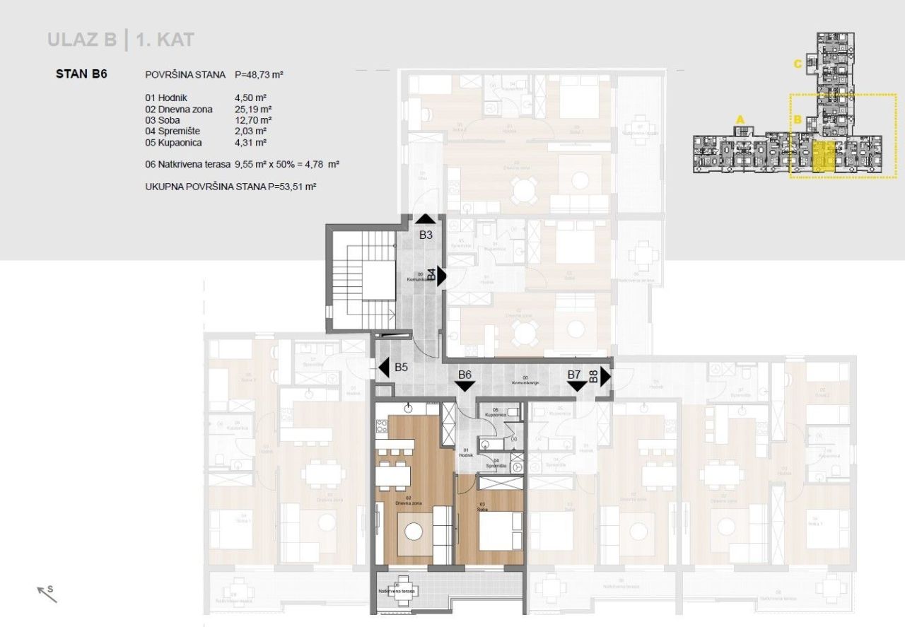 Flat in Labin, Croatia, 53.51 m² - picture 5