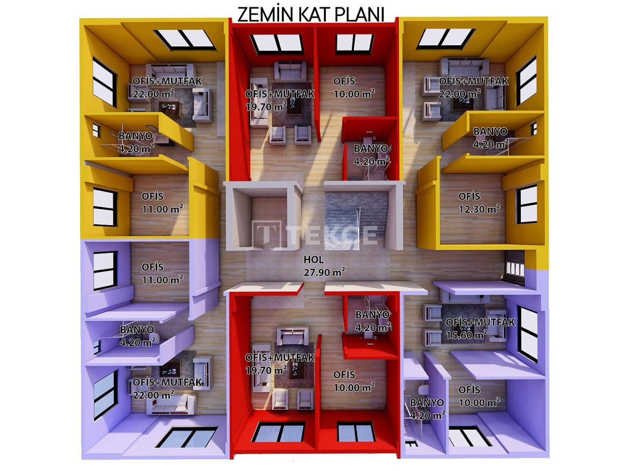 Apartamento Çiftlikköy, Turquia, 50 m² - imagen 4