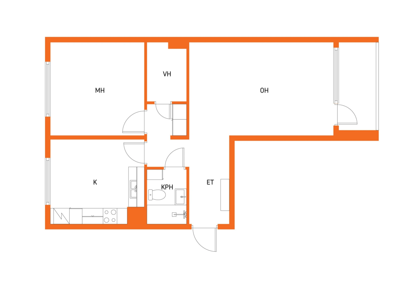Flat in Kemi, Finland, 60.5 m² - picture 2