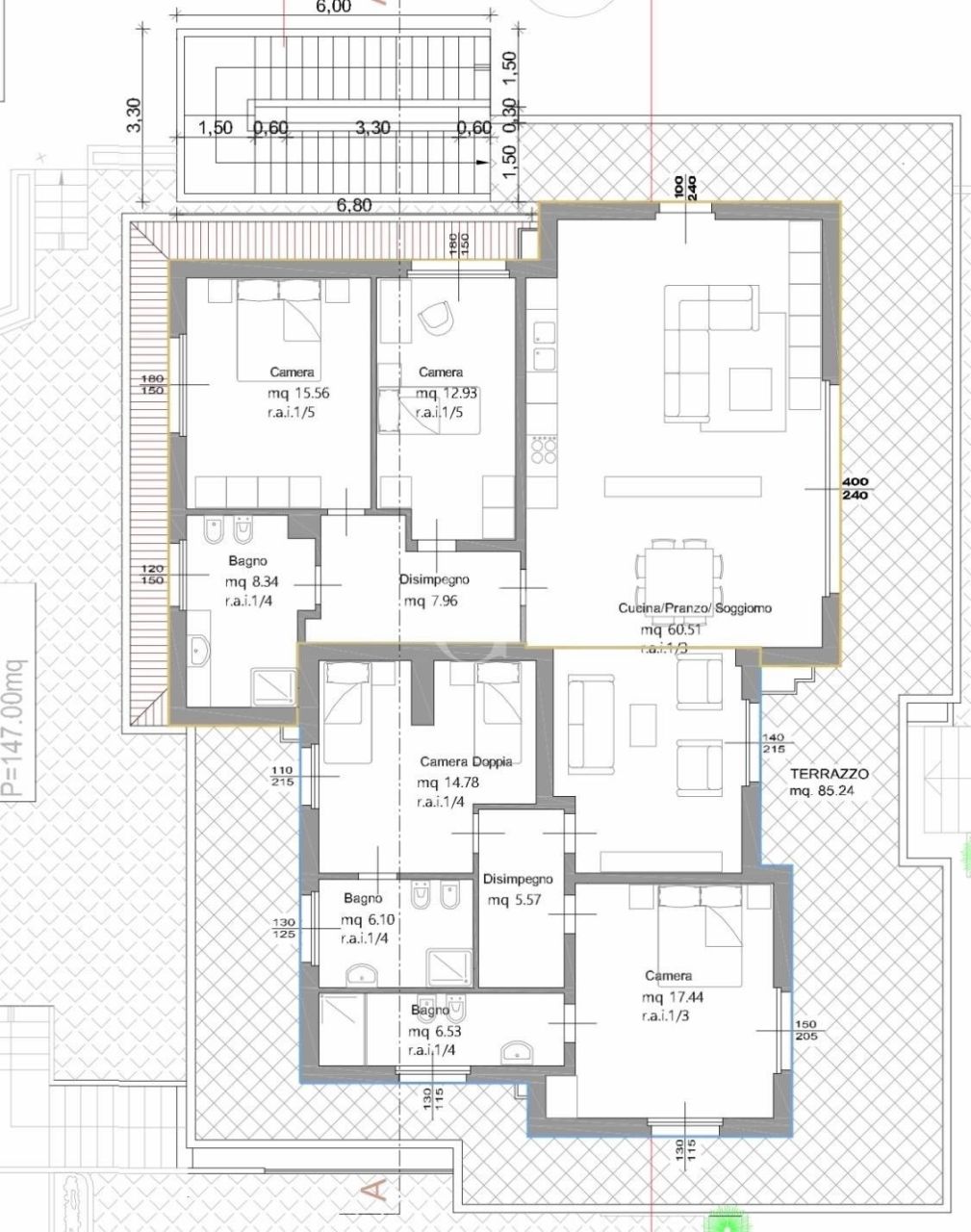 Penthouse par le Lac de Garde, Italie, 220 m² - image 5