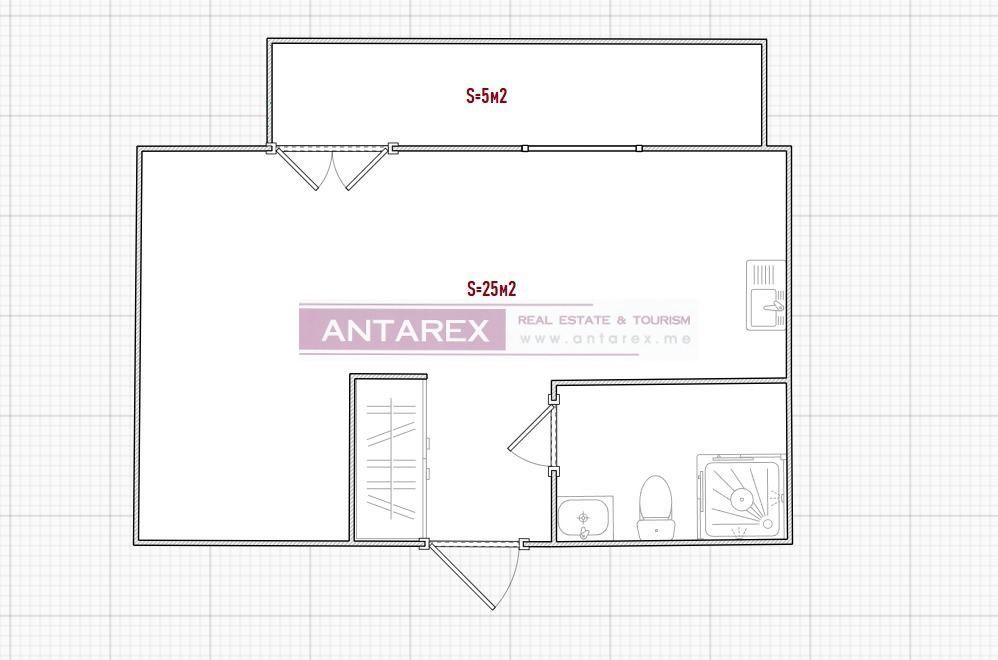 Apartment in Igalo, Montenegro, 30 m² - Foto 9