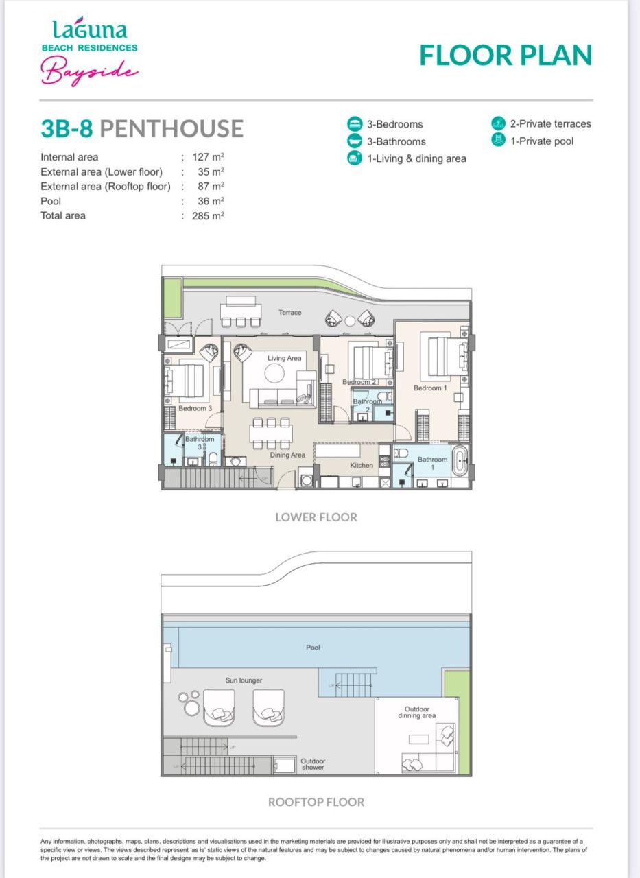 Apartment on Phuket Island, Thailand, 121 m² - picture 13